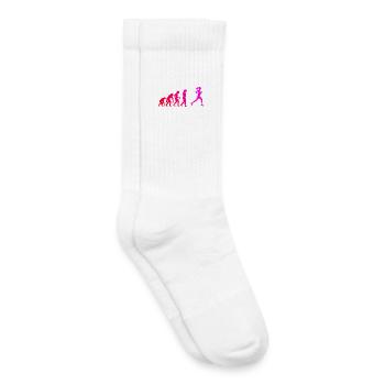 Marathonlaufen Geschenkidee für die Laufsportlerin - Kinder Tennissocken - Weiß - Rechts
