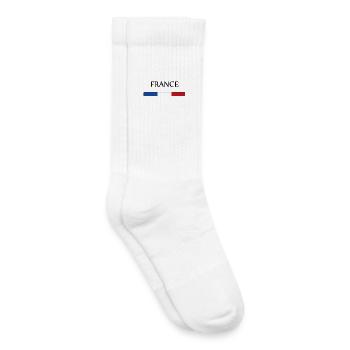 France - Chaussettes de tennis bio enfant - blanc - Droite
