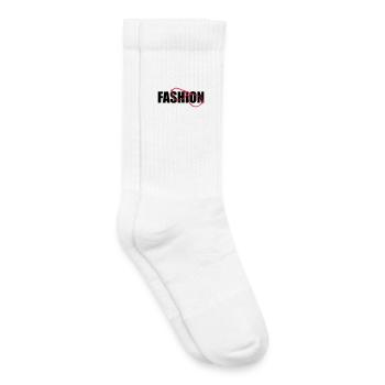 Fashion - Chaussettes de tennis bio enfant - blanc - Droite