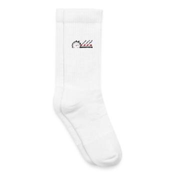 Chronomètre de sport automobile - Chaussettes de tennis bio enfant - blanc - Droite