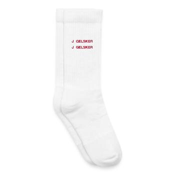 I LOVE DENMARK Dänemark Flagge - Kinder Tennissocken - Weiß - Rechts