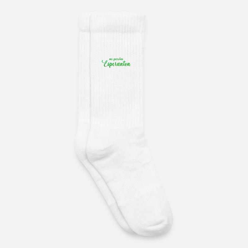 Die Parolas meines Esperanton - Kinder Tennissocken - Weiß