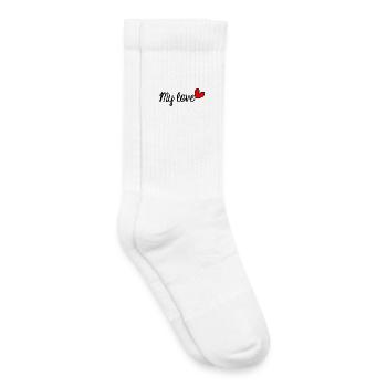 MUTTERTAG. SCHÖNEN MUTTERTAG. MAMA - Kinder Tennissocken - Weiß - Rechts