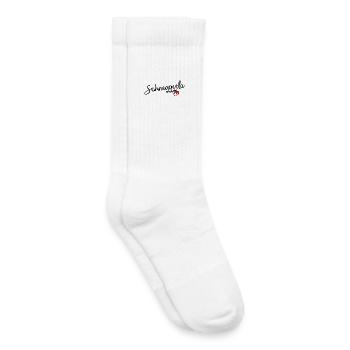 Schneggerla - Chaussettes de tennis bio enfant - blanc - Droite