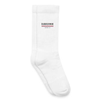 Ville de Dubrovnik, Croatie - Chaussettes de tennis bio enfant - blanc - Droite