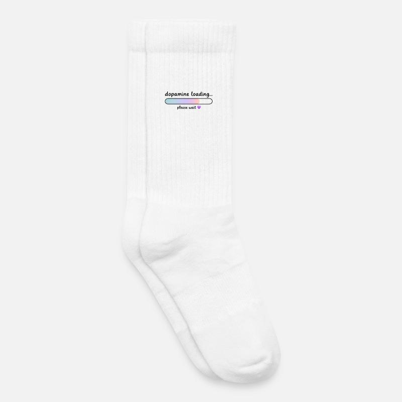 Dopamine Loading Gradient - Kids Tennis Socks - white