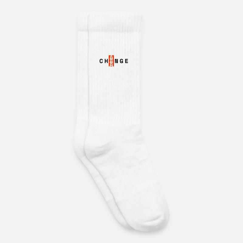 CHANGE – Minimal Design - Kinder Tennissocken - Weiß