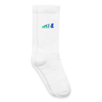 Motocross Fans aufgepasst schlichtes Statement - Kinder Tennissocken - Weiß - Rechts