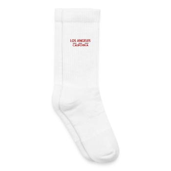 Los Angeles California - Kids Tennis Socks - white - Right