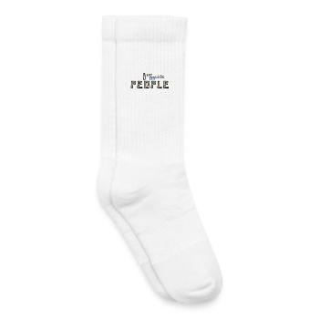 Ich versuche, Menschen zu mögen - Kinder Tennissocken - Weiß - Rechts