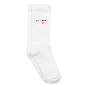 t_fonctionnaire2 - Chaussettes de tennis bio enfant - blanc - Droite