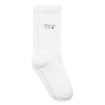 Bonassola in My Heart - Kids Tennis Socks - white - Right