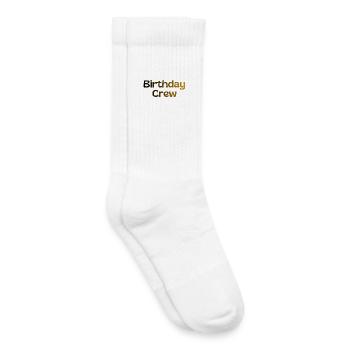 Birthday Crew - Kinder Tennissocken - Weiß - Rechts