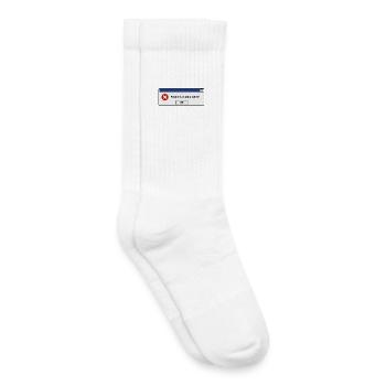Émotions Chargement échoué | Humour introverti - Chaussettes de tennis bio enfant - blanc - Droite