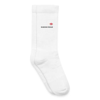Georgien_SAKARTWELO_mit_Flagge_auf_Brust_Sport_ - Kinder Tennissocken - Weiß - Rechts