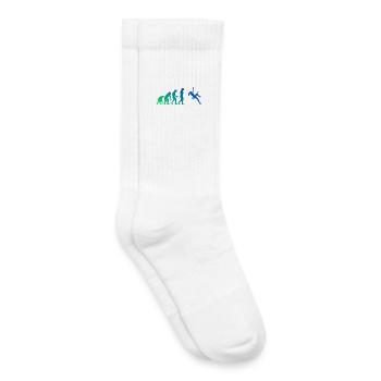 Les alpinistes et les grimpeurs s’accordent ensemble - Chaussettes de tennis bio enfant - blanc - Droite