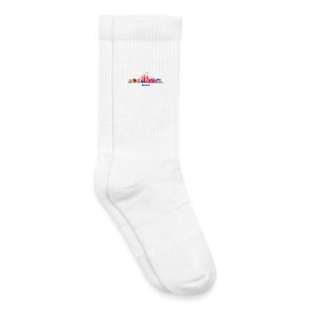 Skyline Bunt Berliner Stadtbild Berlin - Kinder Tennissocken - Weiß - Rechts