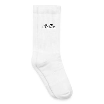 Nouvelle-Zélande Kiwi Voile Rugby Maori - Chaussettes de tennis bio enfant - blanc - Droite