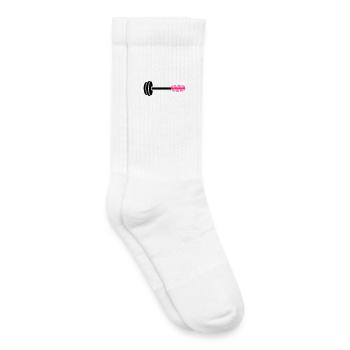Neon Pink Hair Comb Icon - Kids Tennis Socks - white - Right