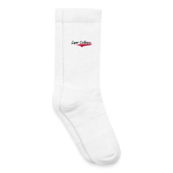 Super Collègue - Chaussettes de tennis bio enfant - blanc - Droite