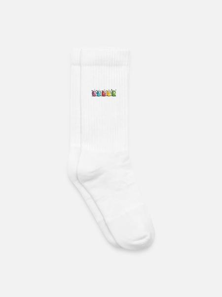 Funny Owls - Eule - Vogel - Kinder Tennissocken - Weiß