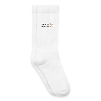 Bitcoin Habs Dir Gesagt Blockchain Krypto Geschenk - Kinder Tennissocken - Weiß - Rechts