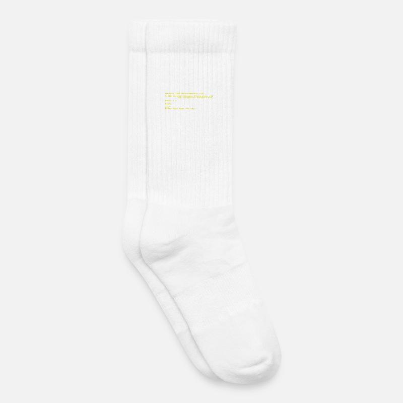 Interface rétro CPC 464 - Chaussettes de tennis bio enfant - blanc