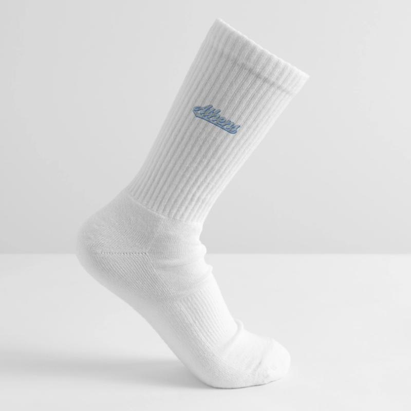 Athens Script Retro Kids Tennis Socks