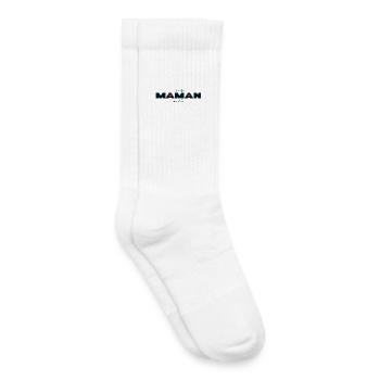 Bonne fête MAMAN. Fête des mères Joyeuse fête mère - Chaussettes de tennis bio enfant - blanc - Droite