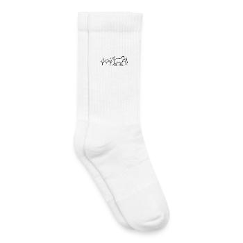 puls hunde symbol herzschlag herz Hund icon Logo - Kinder Tennissocken - Weiß - Rechts