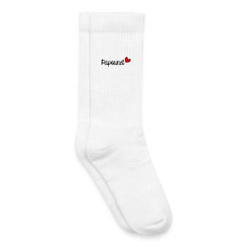 PAPOUNET. PAPA. VATERTAG. FROHER VATERTAG - Kinder Tennissocken - Weiß - Rechts