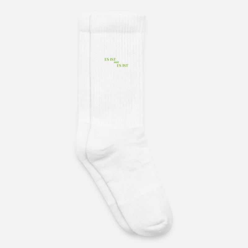 C’est ce que c’est - Chaussettes de tennis bio enfant - blanc