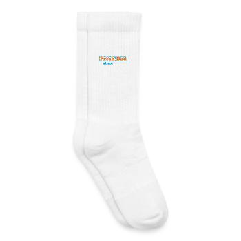Fresh Dad Since – Déclaration colorée - Chaussettes de tennis bio enfant - blanc - Droite