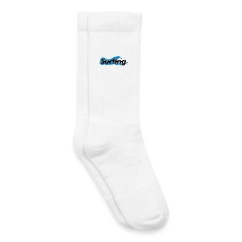 Surf - Chaussettes de tennis bio enfant - blanc - Droite