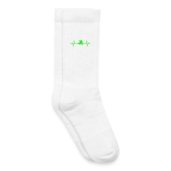 Frosch Herzschlag EKG - Kinder Tennissocken - Weiß - Rechts