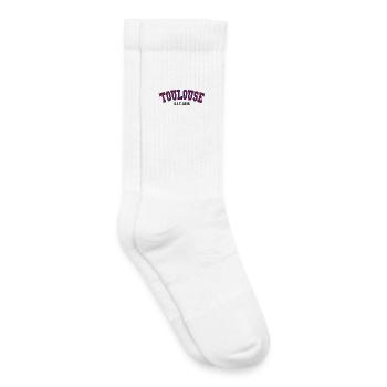Toulouse Est. 1995 - Kids Tennis Socks - white - Right