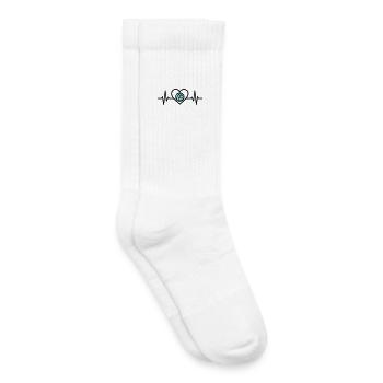 Heart Volleyball – Passion for Team Sports - Kids Tennis Socks - white - Right