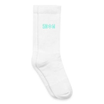 SNOW Snow Crystal - Kids Tennis Socks - white - Right