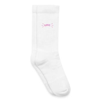 Love Pink Luminous - Kinder Tennissocken - Weiß - Rechts