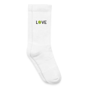 Amateur de tennis - Chaussettes de tennis bio enfant - blanc - Droite