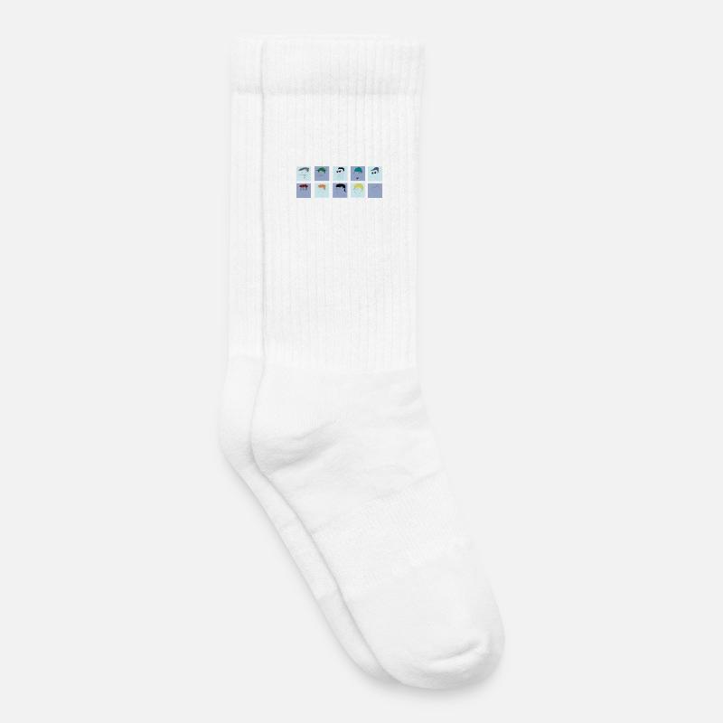Sammlung von selbstgefälligen Männern - Kinder Tennissocken - Weiß