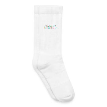 Grand fan d’énergie nucléaire - Chaussettes de tennis bio enfant - blanc - Droite