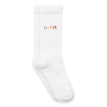 Evolution Rockmusik Rock Gitarrist - Kinder Tennissocken - Weiß - Rechts