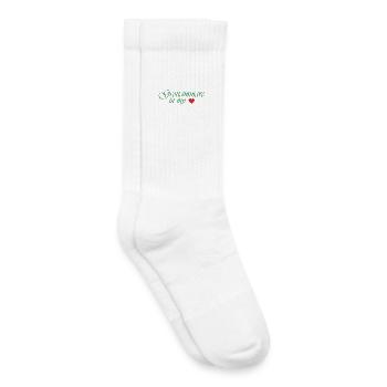 Grottammare dans mon cœur - Chaussettes de tennis bio enfant - blanc - Droite