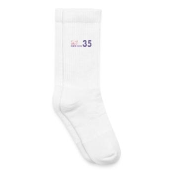 35. Geburtstag Geschenkidee Retro - Kinder Tennissocken - Weiß - Rechts