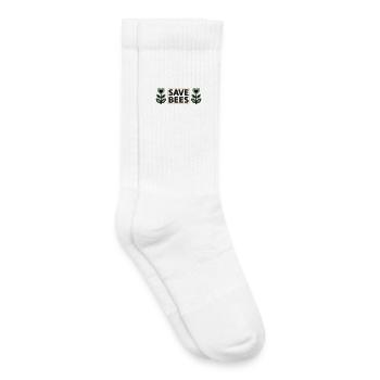  Save Bees Bienen Blumen Naturschutz Imker - Kinder Tennissocken - Weiß - Rechts