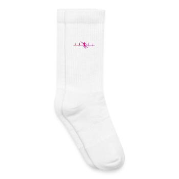 Faustballspielen Geschenk für der Faustballspieler - Kinder Tennissocken - Weiß - Rechts