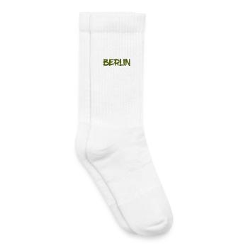 Berlin - Deutschland - Hauptstadt - Berliner Bär - Kinder Tennissocken - Weiß - Rechts