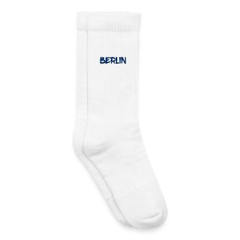 Berlin - Deutschland - Hauptstadt - Berliner Bär - Kinder Tennissocken - Weiß - Rechts