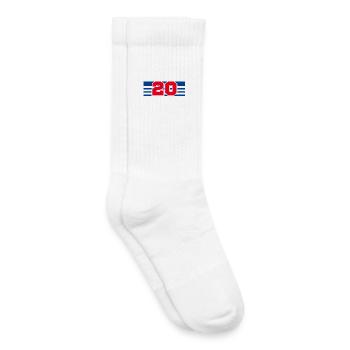 Number 20 France - Kids Tennis Socks - white - Right